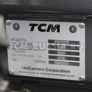 Вилочный Дизельный погрузчик TCM FD30T3CZ